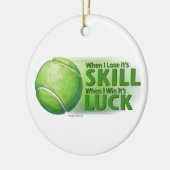 Verloren vaardigheden Win Luck Tennis Ball Keramisch Ornament (Links)