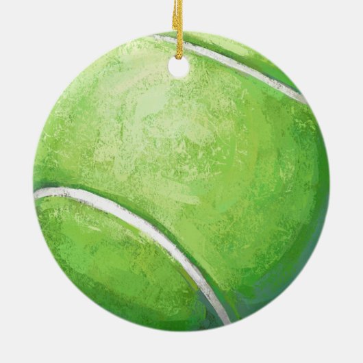 Verloren vaardigheden Win Luck Tennis Ball Keramisch Ornament (Achterkant)
