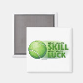 Verloren vaardigheden Win Luck Tennis Ball Magneet (Voorkant / Achterkant)