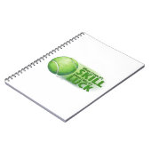 Verloren vaardigheden Win Luck Tennis Ball Notitieboek (Linkerzijde)