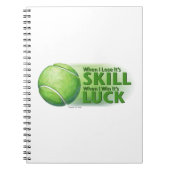 Verloren vaardigheden Win Luck Tennis Ball Notitieboek (Voorkant)