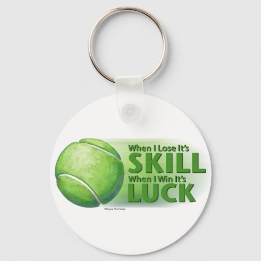Verloren vaardigheden Win Luck Tennis Ball Sleutelhanger (Voorkant)