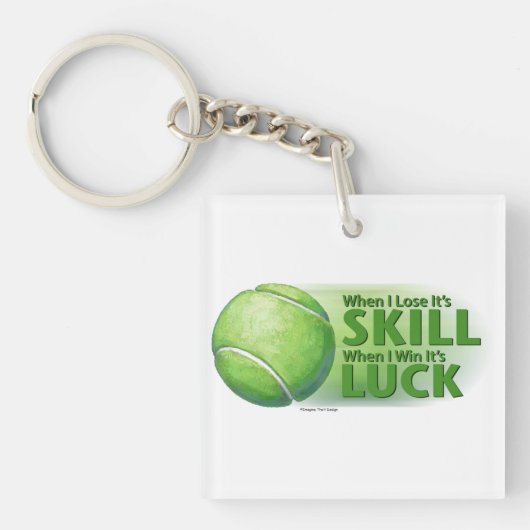 Verloren vaardigheden Win Luck Tennis Ball Sleutelhanger (Voorkant)