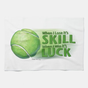 Verloren vaardigheden Win Luck Tennis Ball Theedoek