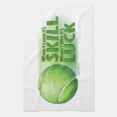 Verloren vaardigheden Win Luck Tennis Ball Theedoek (Verticaal)