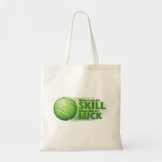 Verloren vaardigheden Win Luck Tennis Ball Tote Bag (Voorkant)