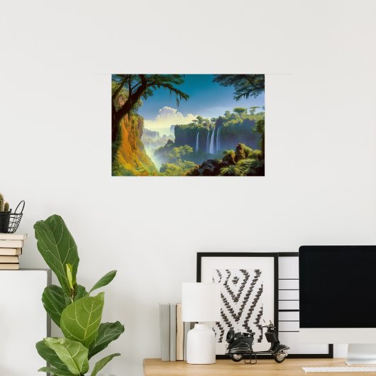 Verloren vallei in het oerwoud poster (Thuiskantoor)