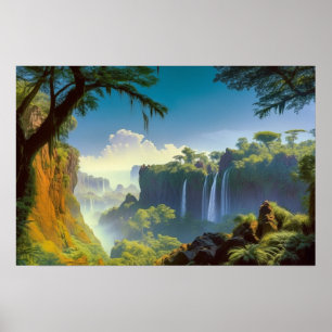 Verloren vallei in het oerwoud poster