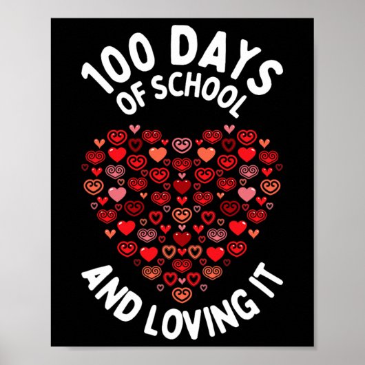 Verloren van 100 dagen schoolklinieken Happy 100e  Poster (Voorkant)