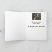 Verloren verjaardagsfeest hert kaart (Binnen)