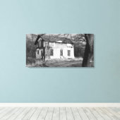 Verloren, verlaten huis Verwante Fotografie Canvas Afdruk (Insitu (Houten vloer))
