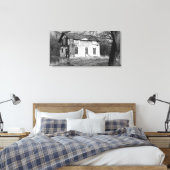 Verloren, verlaten huis Verwante Fotografie Canvas Afdruk (Insitu (Slaapkamer))