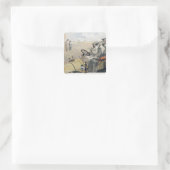 Verloren! Vierkante Sticker (Tas)