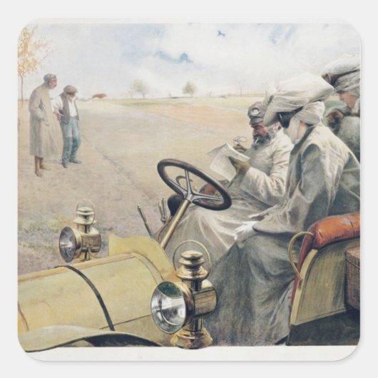 Verloren! Vierkante Sticker (Voorkant)