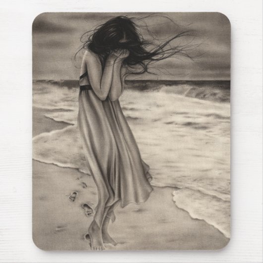 Verloren voetstappen Mousepad Muismat (Voorkant)