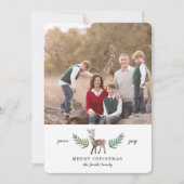 Verloren vroege 1 fotovakantie feestdagenkaart (Voorkant)