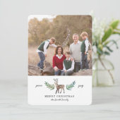 Verloren vroege 1 fotovakantie feestdagenkaart (Staand voorkant)