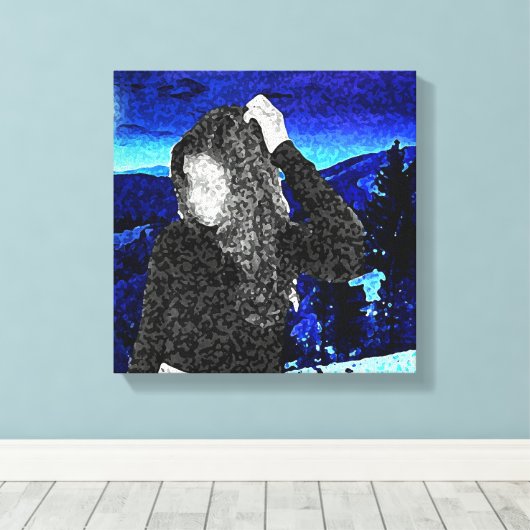 Verloren vrouw canvas afdruk (Insitu (Houten vloer))