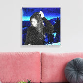 Verloren vrouw canvas afdruk (Insitu (Woonkamer))