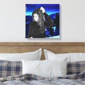 Verloren vrouw canvas afdruk (Insitu (Slaapkamer))