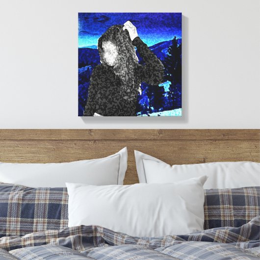 Verloren vrouw canvas afdruk (Insitu (Slaapkamer))