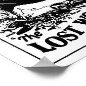 Verloren Wereld 1925 Arthur Conan Doyle roman Poster (Hoek)