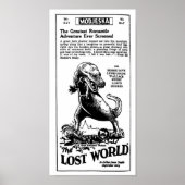 Verloren Wereld 1925 Arthur Conan Doyle roman Poster (Voorkant)