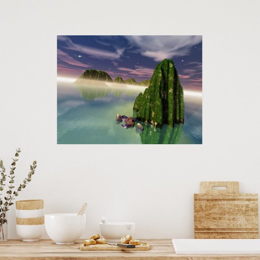 Verloren wereld poster (Keuken)