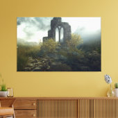 Verloren wereld van oude tijd Fantasy Landscape Canvas Afdruk (Insitu (Woonkamer))