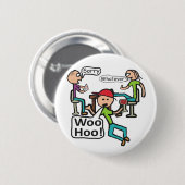 Verloren werk ronde button 5,7 cm (Voorkant /achterkant)