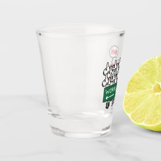 Verloren werk shot glas (Links)