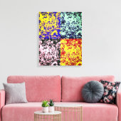 Verloren ziel op straat canvas afdruk (Insitu (Woonkamer))
