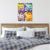 Verloren ziel op straat canvas afdruk (Insitu (Slaapkamer))