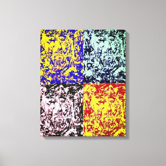Verloren ziel op straat canvas afdruk (Voorkant)