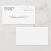 Verloskunde en gynaecologie arts visitekaartje (Voorkant / Achterkant)