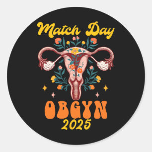 Verloskunde Gynaecologie Afstuderen Match Day Obgy Ronde Sticker