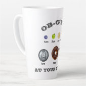 verloskunde Gynaecoloog/verpleegkundige/verloskun Latte Mok (Linkerhoek)