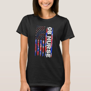 Verloskunde OB Verpleegkundige Tie Dye Amerikaanse T-shirt