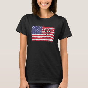 Verloskundige Amerikaanse vlag - Verloskundige Ver T-shirt