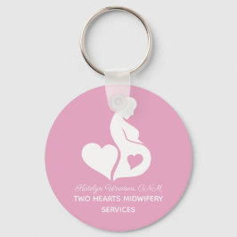 Verloskundige Beauful Doula OBGYN Roze gepersonali Sleutelhanger