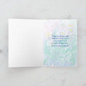 Verloskundige Bedankt Madeliefjes Watercolor Kaart (Binnen)