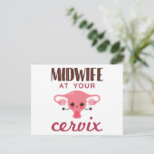 Verloskundige bij uw Cervix Midwives Midwifery Briefkaart (Staand voorkant)