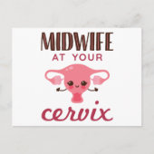 Verloskundige bij uw Cervix Midwives Midwifery Briefkaart (Voorkant)