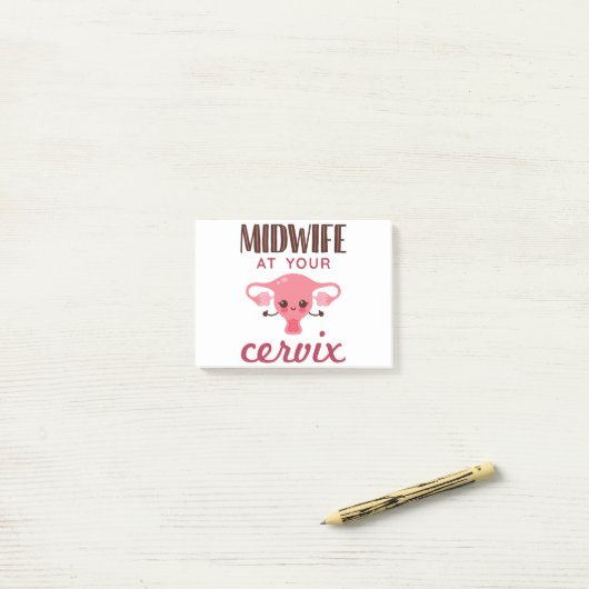 Verloskundige bij uw Cervix Midwives Midwifery Post-it® Notes (Op bureau)