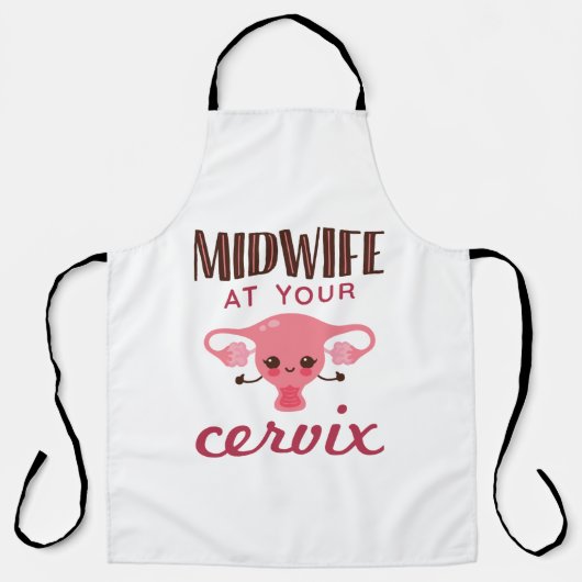 Verloskundige bij uw Cervix Midwives Midwifery Schort (Voorkant)