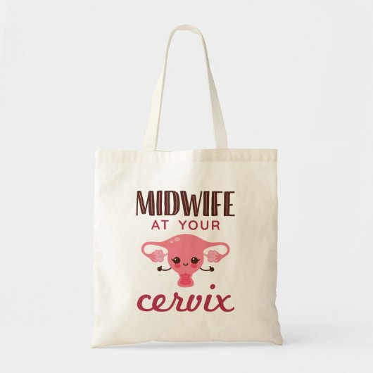 Verloskundige bij uw Cervix Midwives Midwifery Tote Bag (Voorkant)