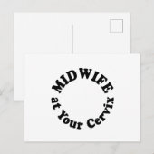 Verloskundige bij Uw Cervix - Verzend een Nota Briefkaart (Voorkant / Achterkant)