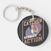 Verloskundige cadeau idee Sleutelhanger (Voorkant)