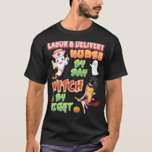 Verloskundige dagploeg Heks nachtploeg Hal T-shirt
