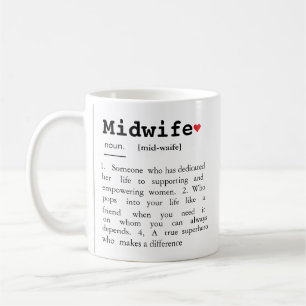 Verloskundige definitie, verloskundige geschenk, koffiemok